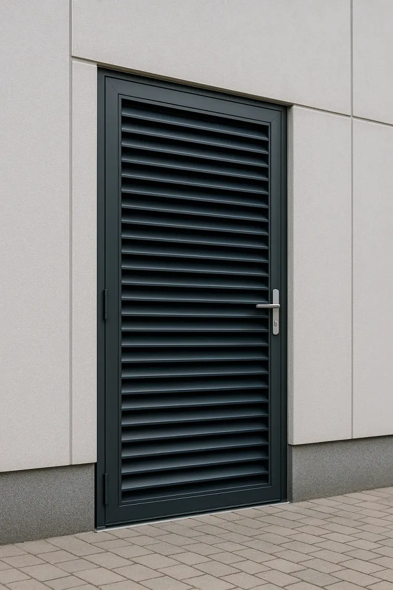 steel louvred doors - professional steel doors available in lincoln from UK manufacturers